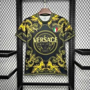 Italy Soccer Jersey x Versace Gold Special Edition Custom Shirt 2022