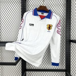 Japan Retro Soccer Jersey  Away Custom Long Sleeve Shirt 1998