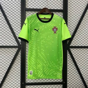 Portugal Soccer Jersey Green Goalkeeper Custom Shirt 2025