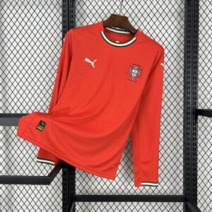 Portugal Soccer Jersey Home Long Sleeve Custom Shirt 2025